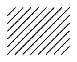 Black and white graphic of diagonal lines.